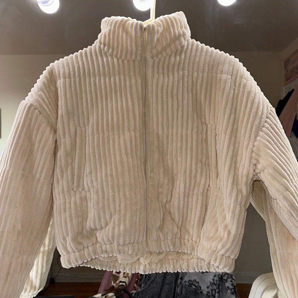 cropped corduroy jacket